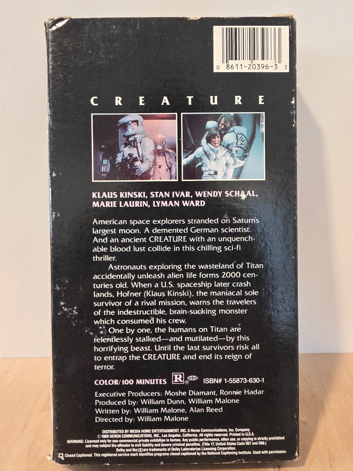 Creature VHS 1985 Media Home Entertainment Klaus Kinski Sci-Fi Horror - Image 2