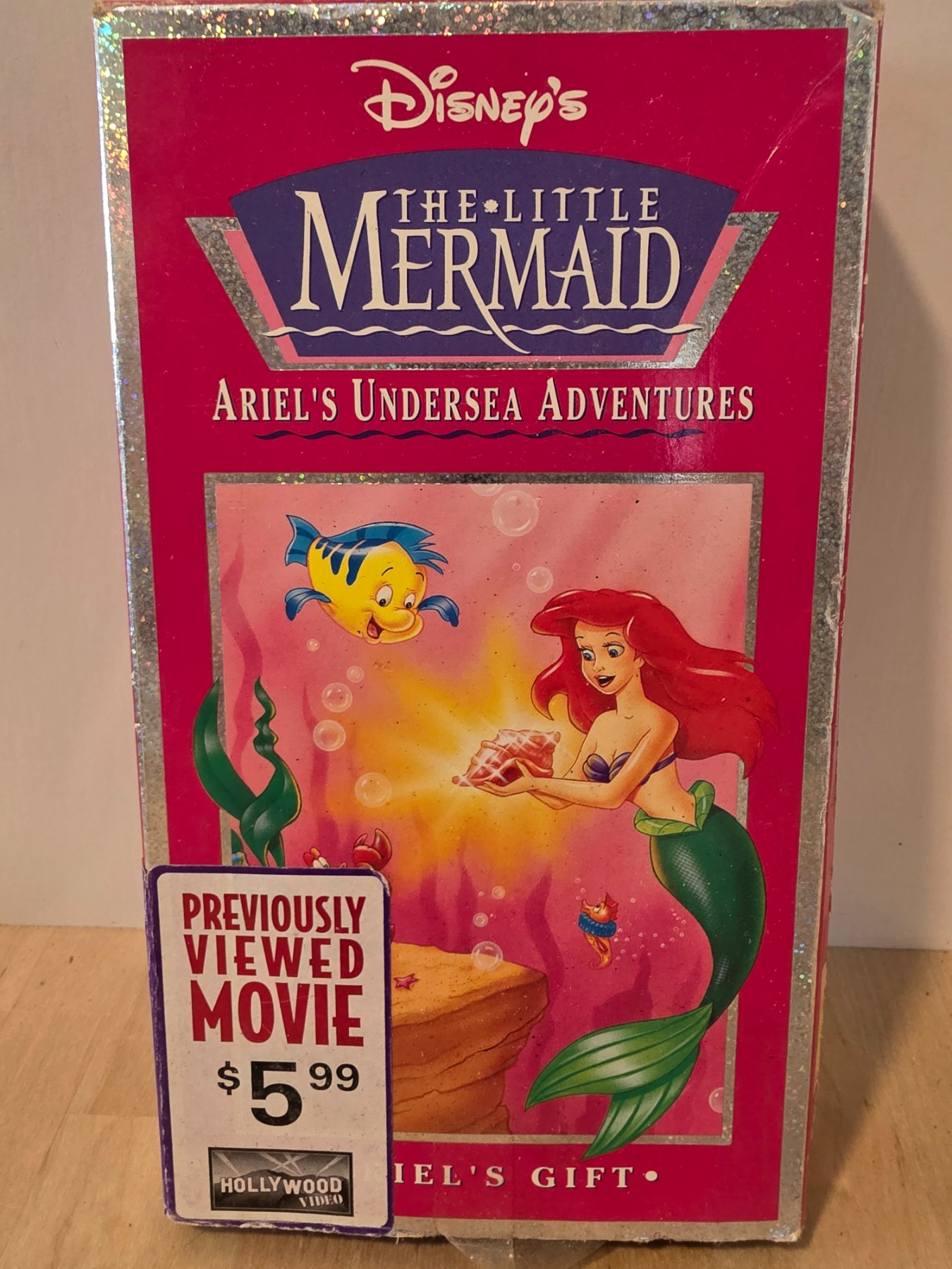 Disney The Little Mermaid Ariel's Undersea Adventures Ariel's Gift VHS