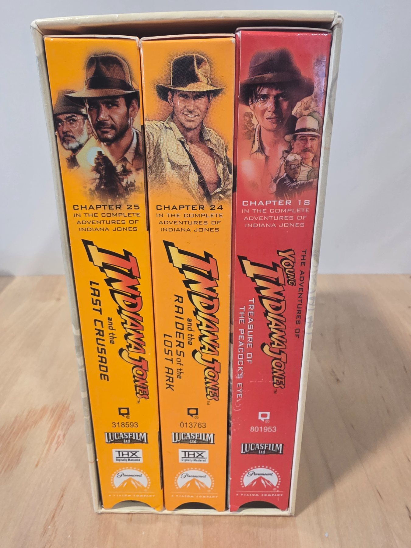 The Adventures of Indiana Jones Trilogy VHS 3-Tape Box Set 1999 THX - Image 2