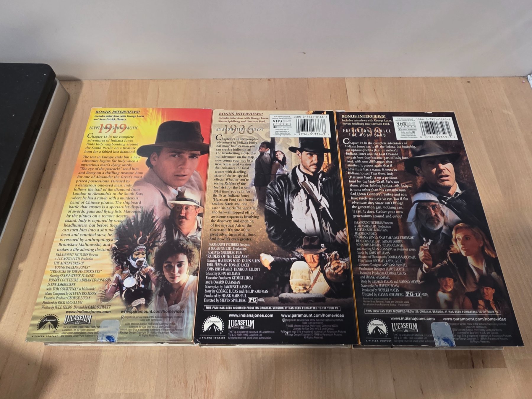 The Adventures of Indiana Jones Trilogy VHS 3-Tape Box Set 1999 THX - Image 6