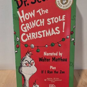 Dr. Seuss How the Grinch Stole Christmas VHS Walter Matthau 1992