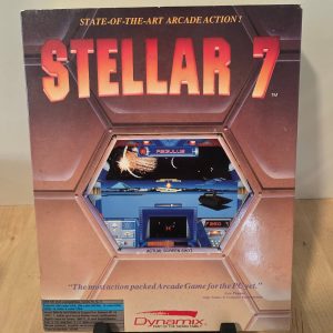 Vintage 1990 Stellar 7 MS-DOS PC Game Big Box 4 Disks Manual Sierra Dynamix