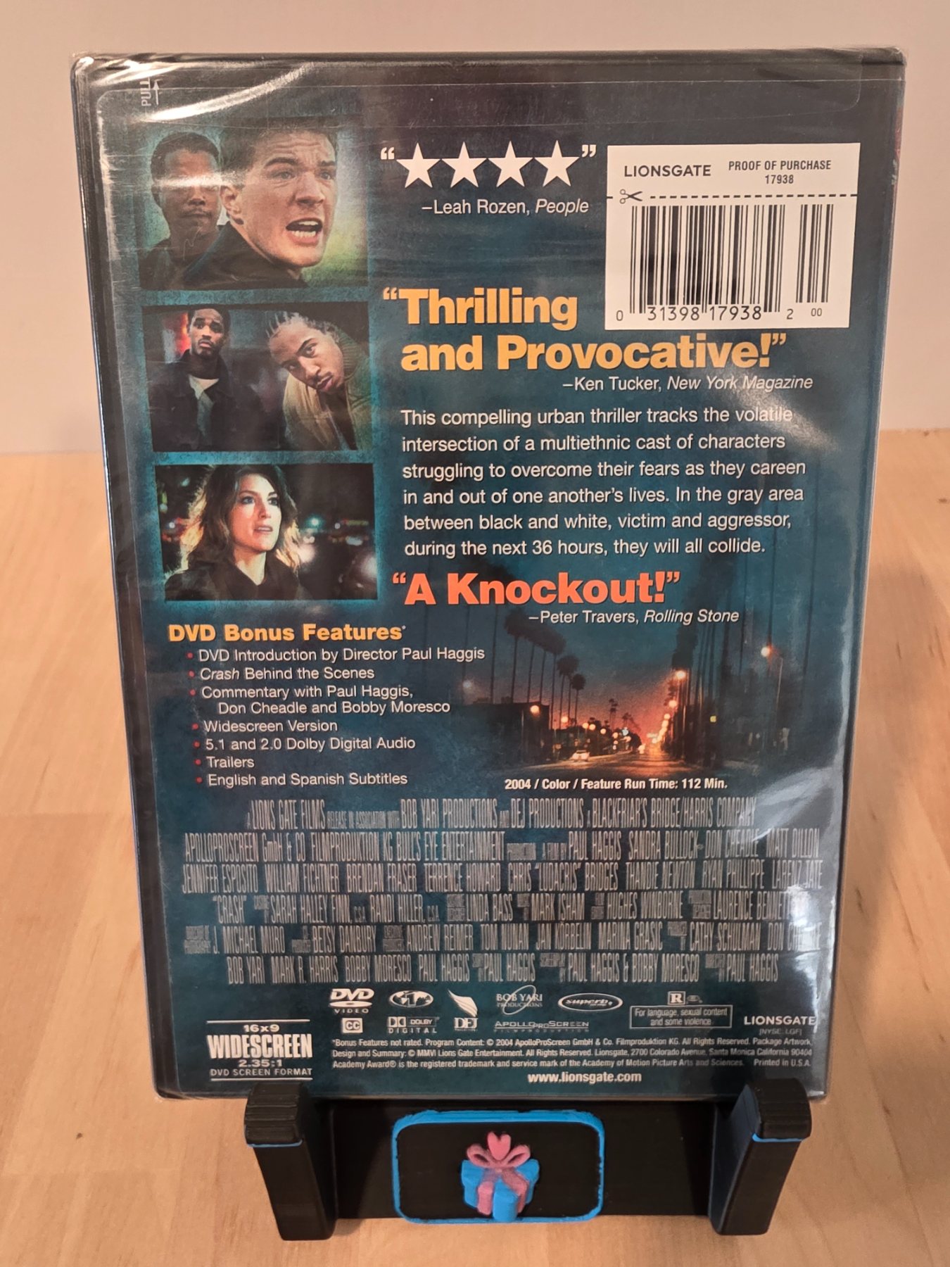 Crash Widescreen DVD 2004 Sandra Bullock Don Cheadle - Image 2
