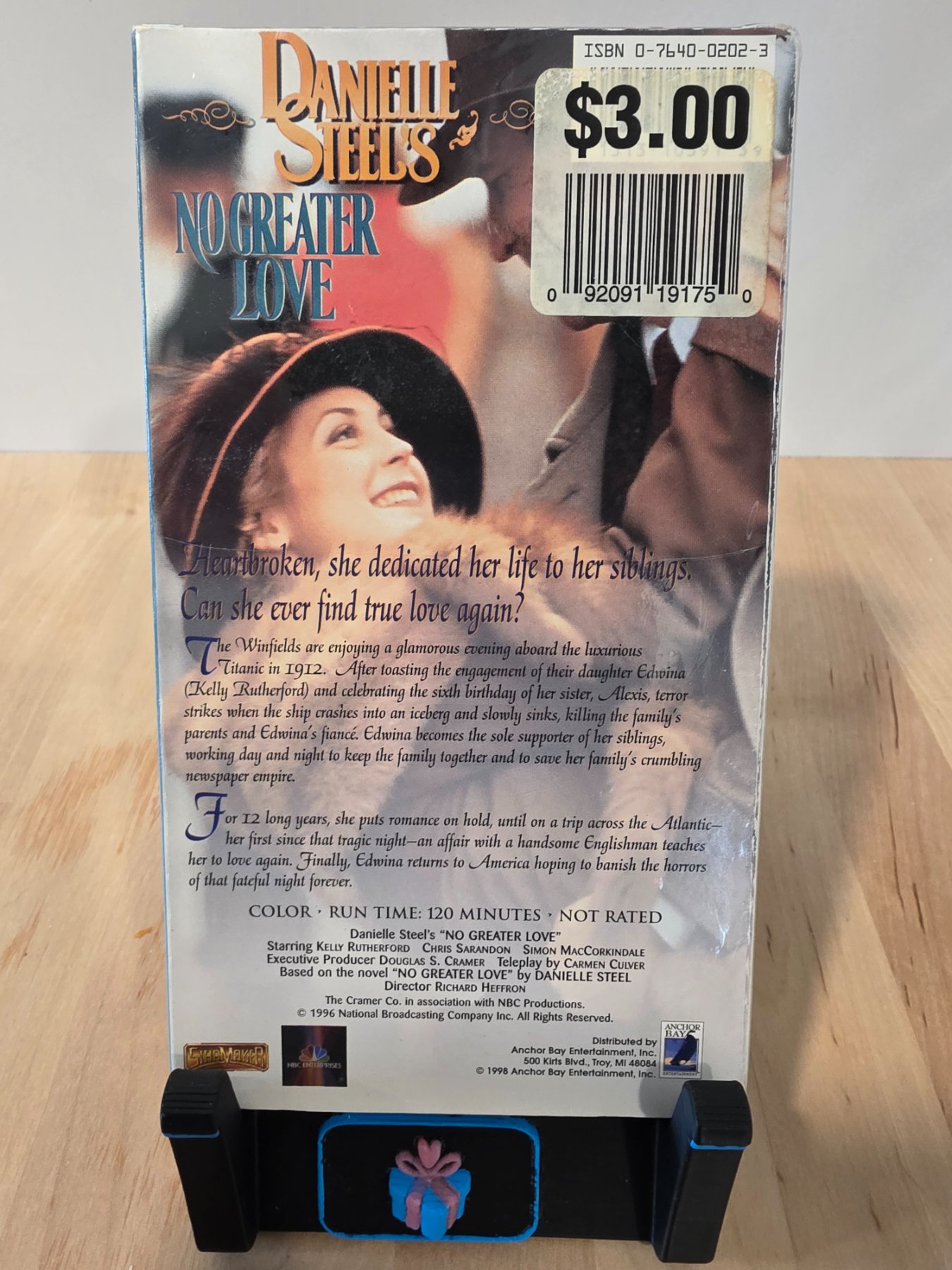 Danielle Steel's No Greater Love VHS 1998 Kelly Rutherford Anchor Bay - Image 2
