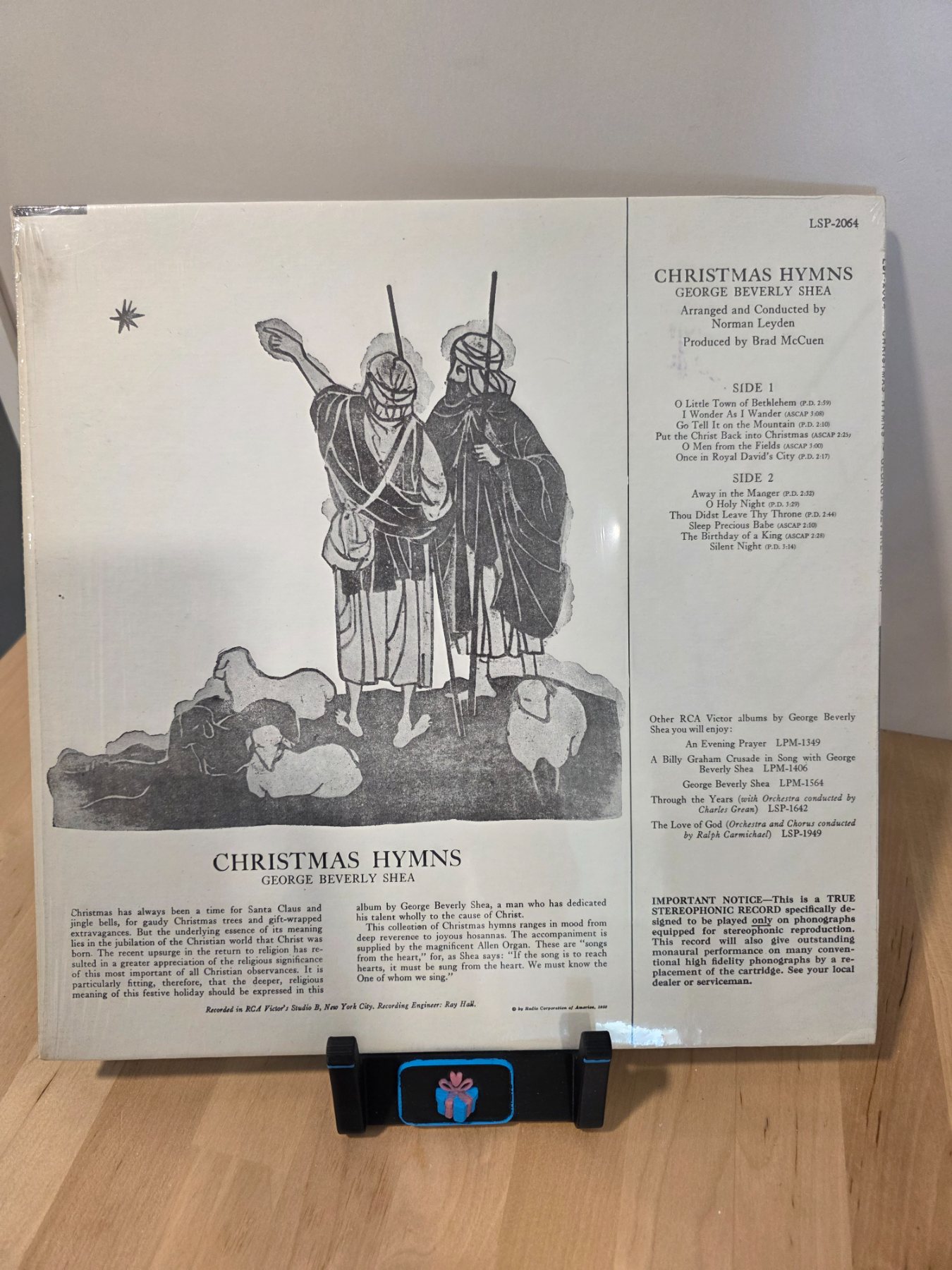 George Beverly Shea Christmas Hymns RCA Victor Stereo LP LSP-2064 Vintage - Image 2