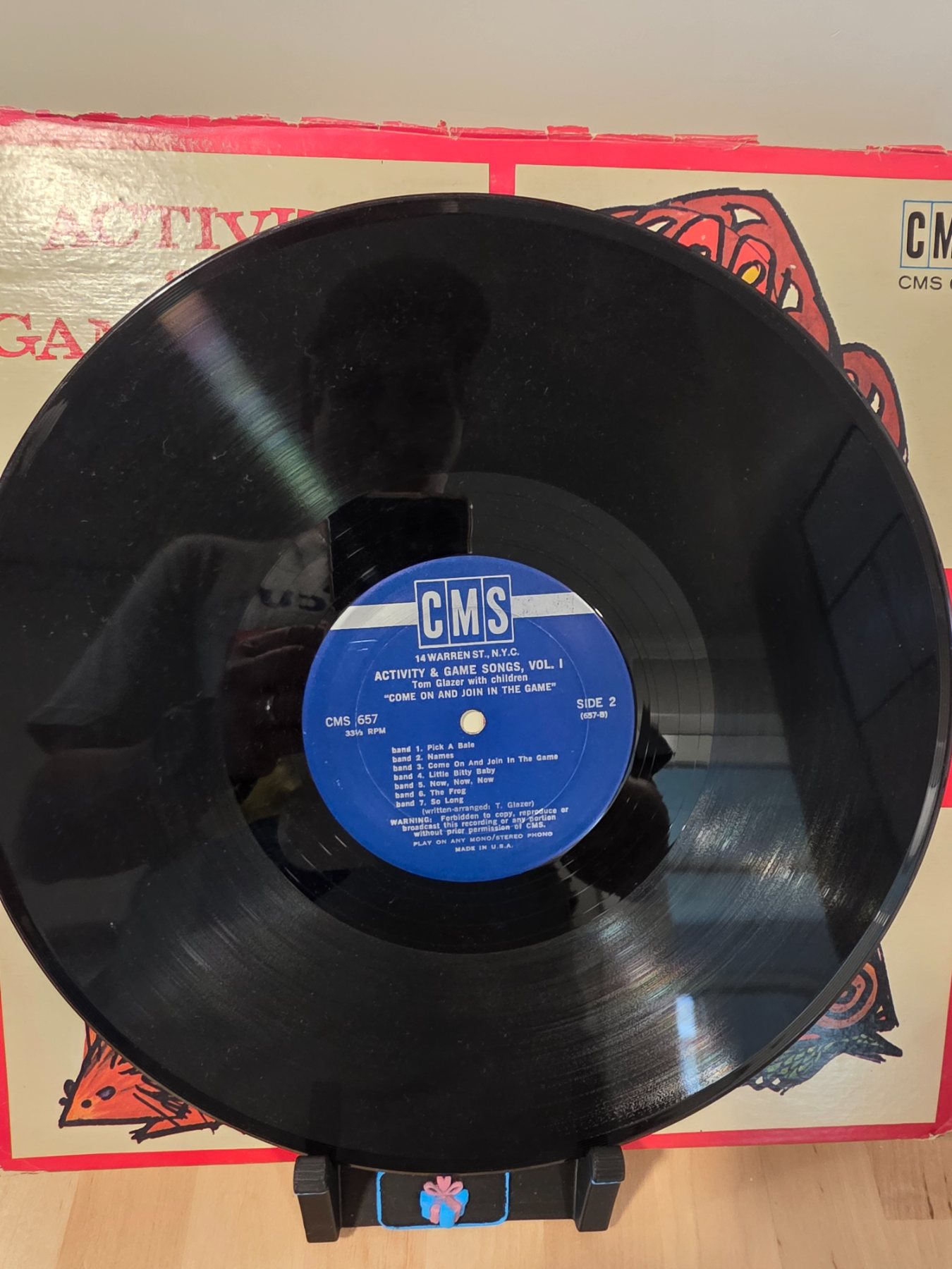 Vintage Tom Glazer Activity & Game Songs Vol 1 LP CMS 657 - Image 4