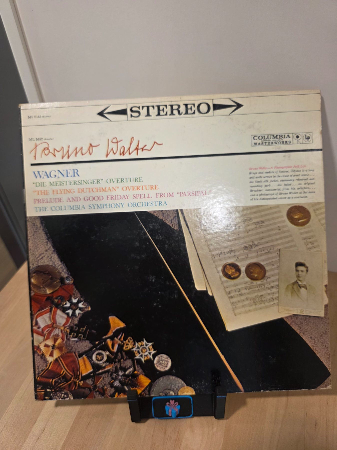 Wagner Bruno Walter Columbia Symphony Orchestra MS 6149 Stereo LP