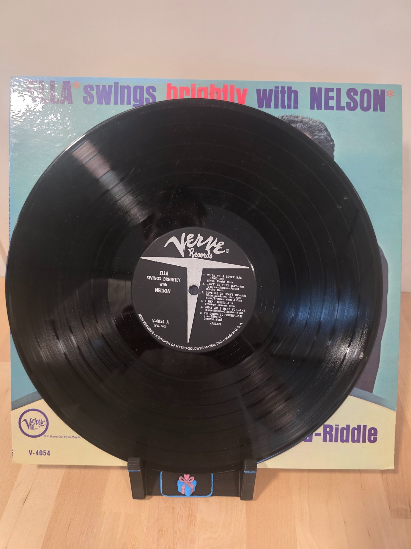 Ella Fitzgerald Swings Brightly With Nelson Riddle V-4054 Mono LP - Image 3