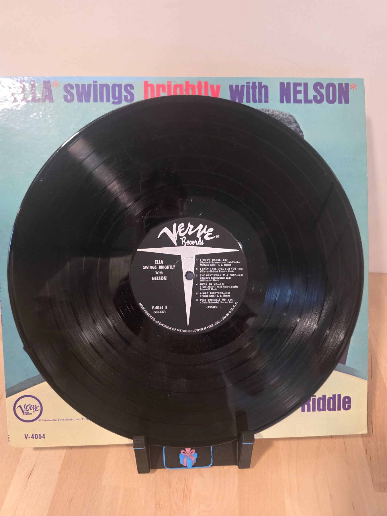 Ella Fitzgerald Swings Brightly With Nelson Riddle V-4054 Mono LP - Image 4