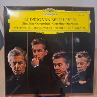 Beethoven Complete Overtures Karajan Berlin Philharmonic 2xLP DGG 2707 046