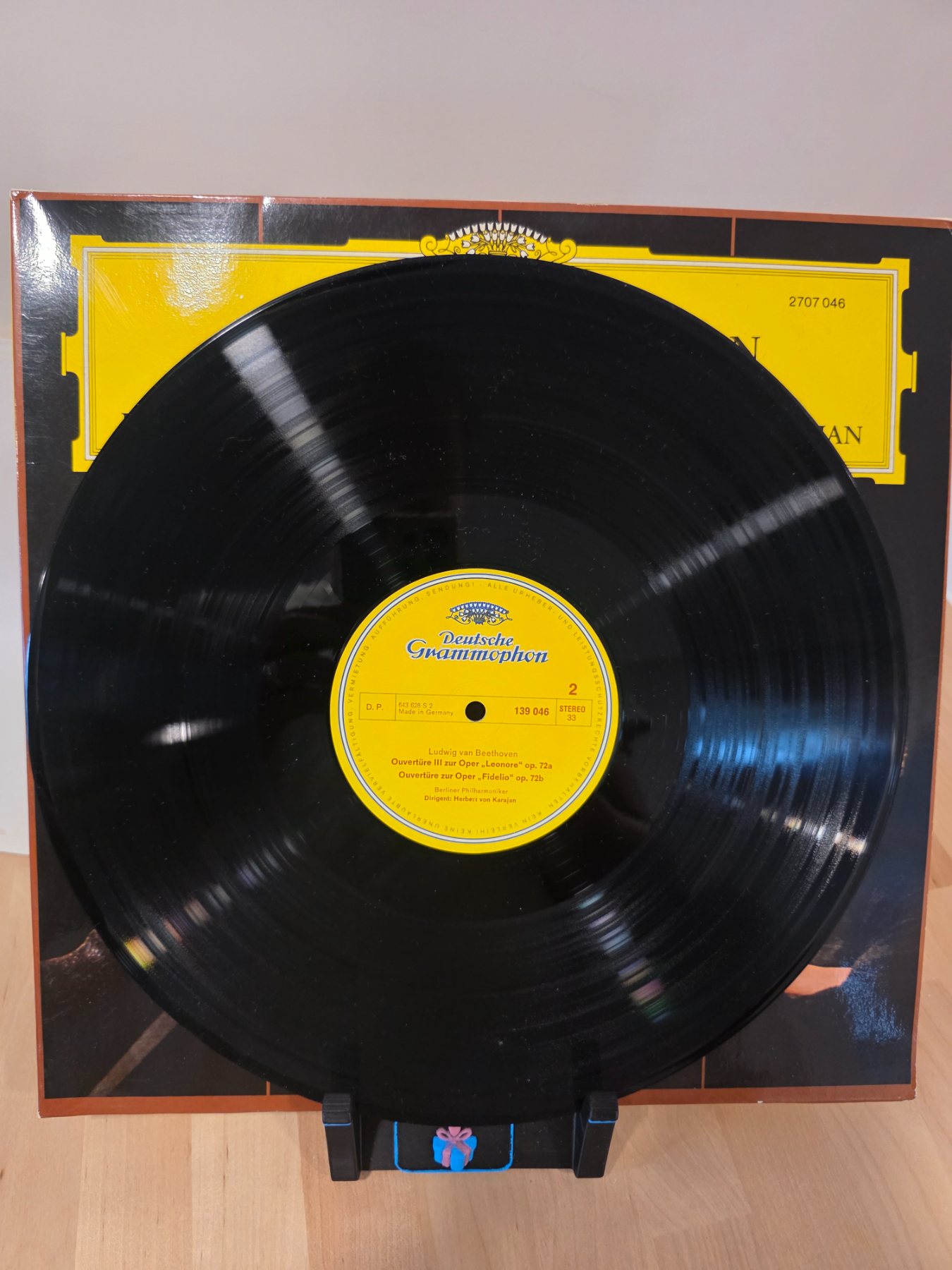 Beethoven Complete Overtures Karajan Berlin Philharmonic 2xLP DGG 2707 046 - Image 5