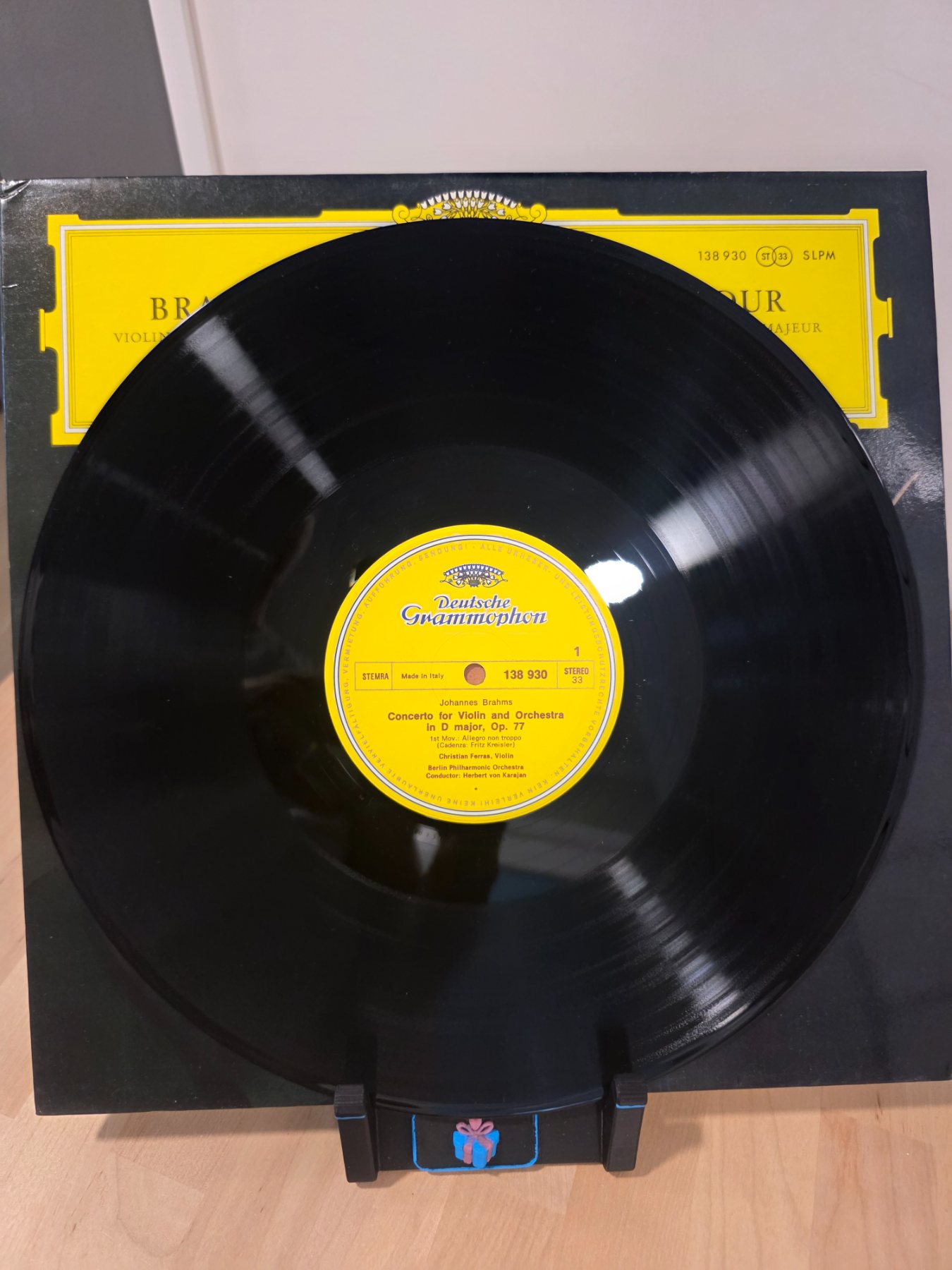 Brahms Violin Concerto D Major LP Ferras Karajan DGG 138 930 Stereo - Image 3