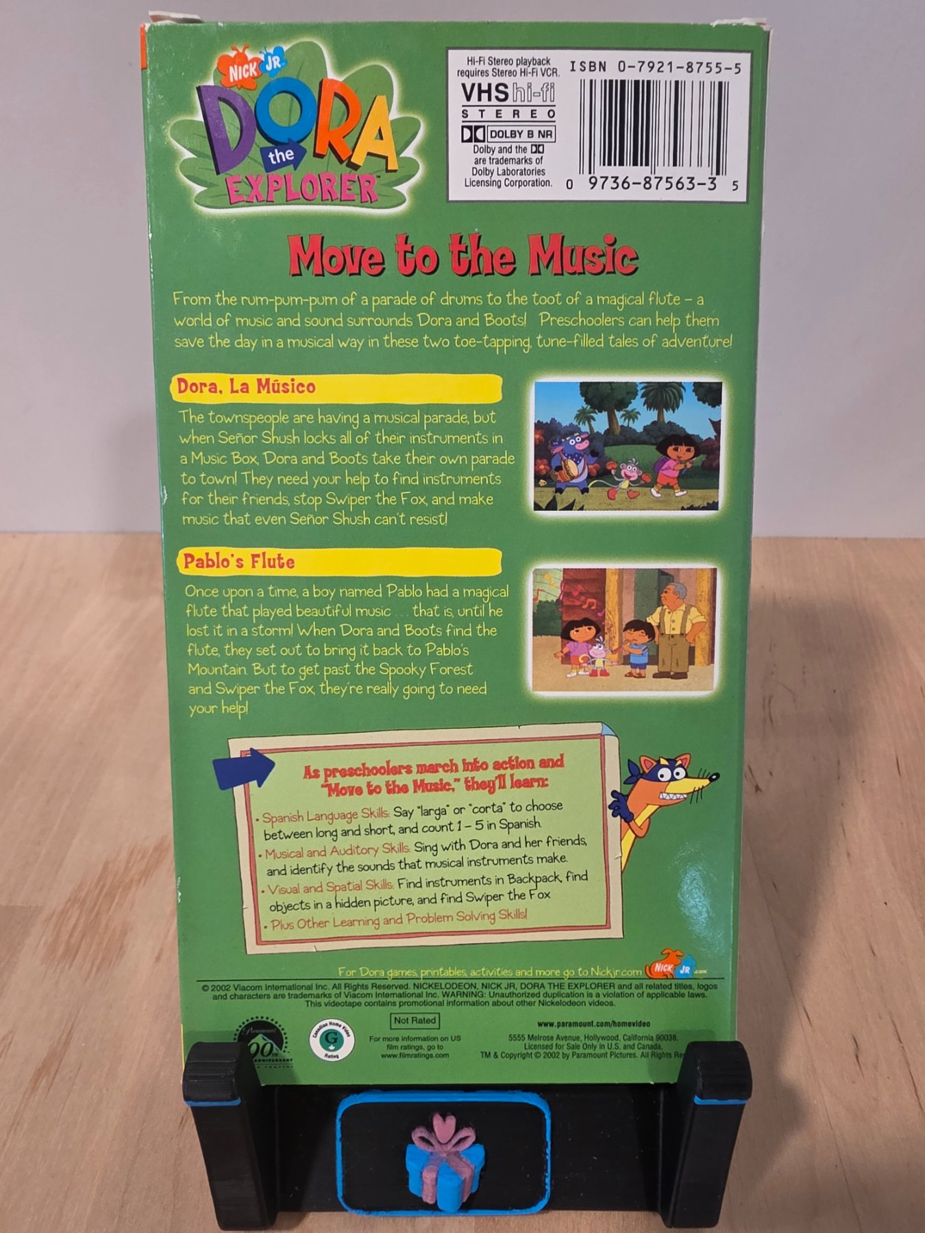 Dora the Explorer Move to the Music VHS 2002 Nick Jr 2 Stories - Image 2