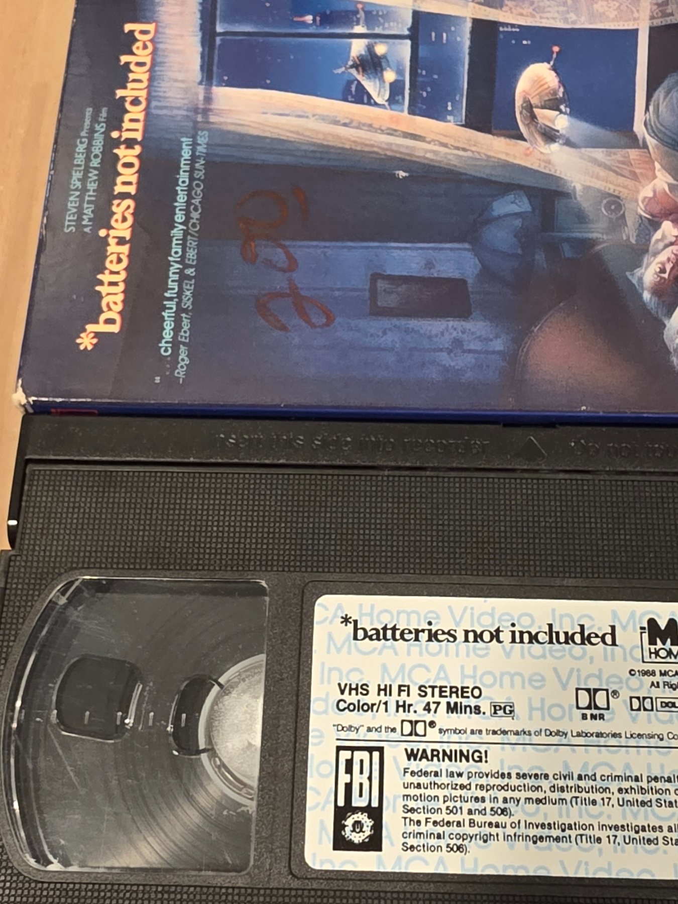 *batteries not included VHS 1988 MCA Home Video Hume Cronyn - Image 4