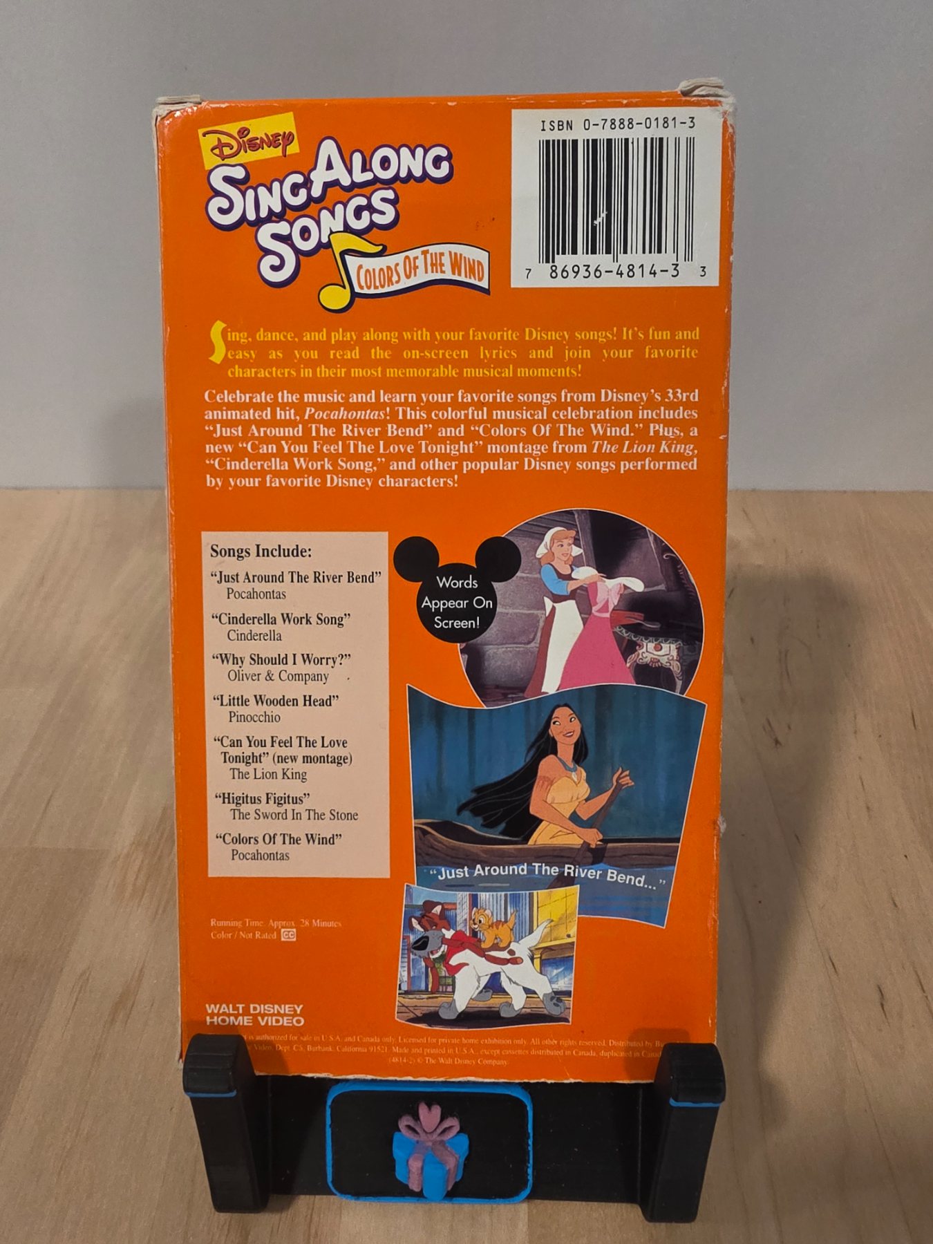 Disney Sing Along Songs Pocahontas Colors of the Wind VHS 1995 - Image 2