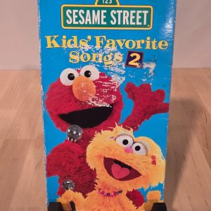 Sesame Street Elmo's Sing-Along Guessing Game VHS in Kids Favorite Songs 2 Case