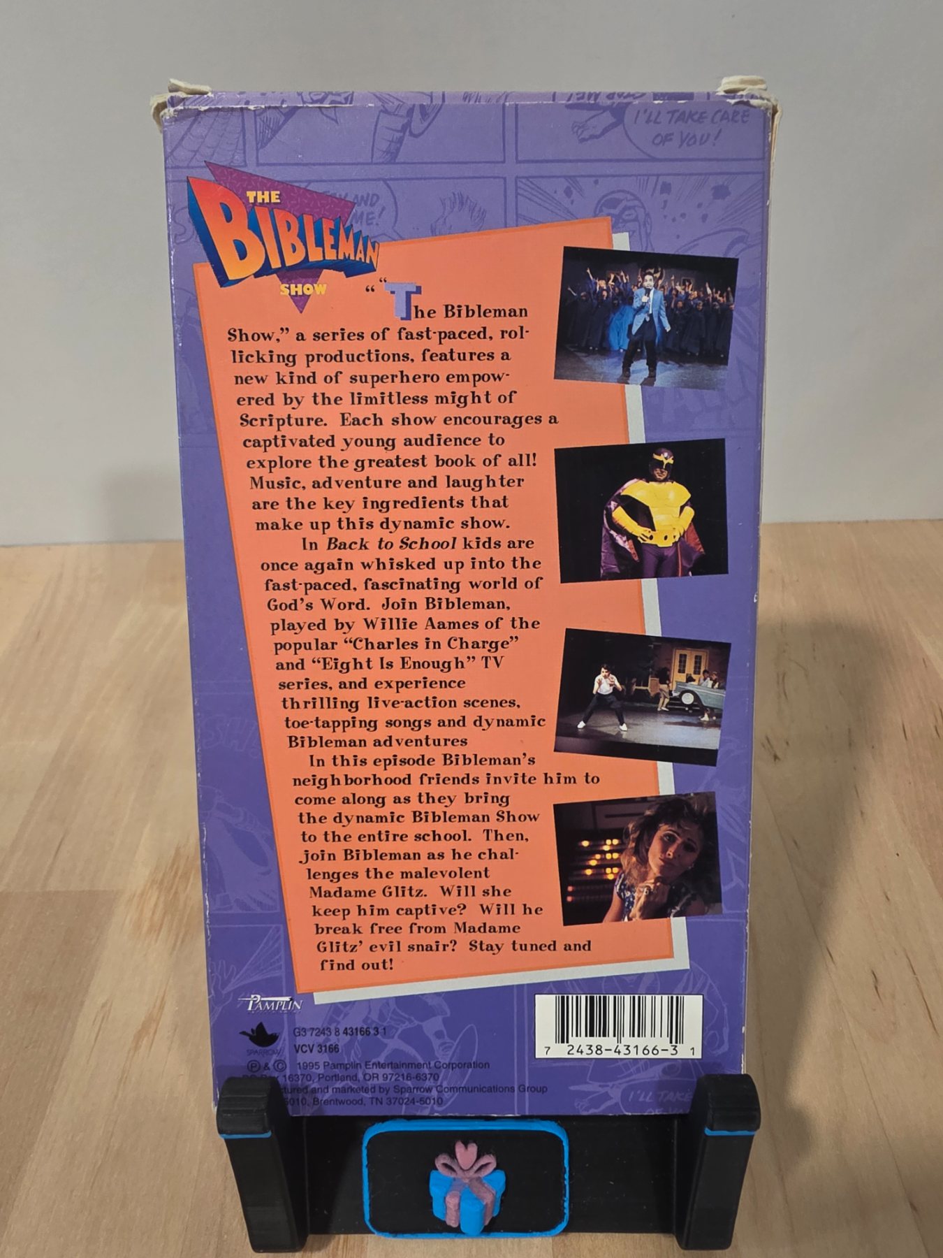 Bibleman Back to School Sleeve w/ Breaking Bonds VHS 1995 - Image 2