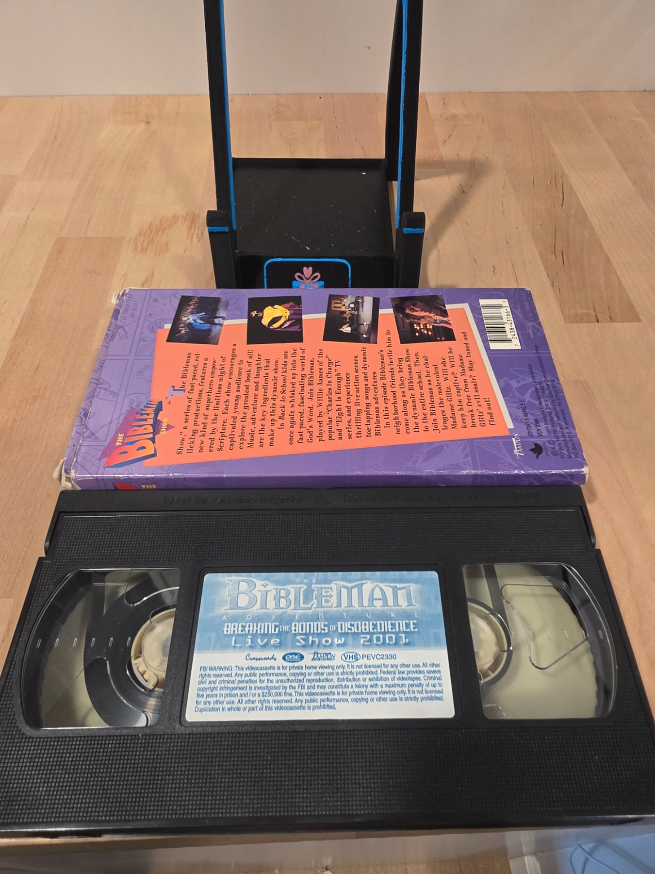 Bibleman Back to School Sleeve w/ Breaking Bonds VHS 1995 - Image 3