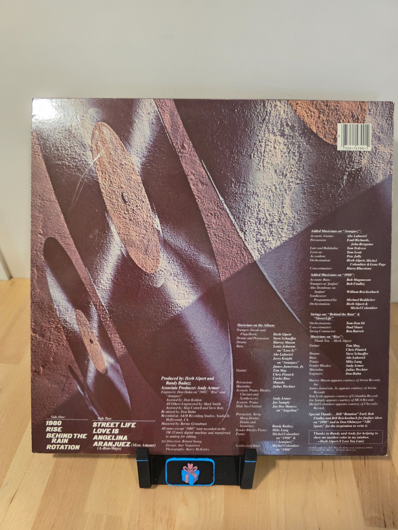 Herb Alpert Rise LP Vinyl 1979 A&M SP-4790 Jazz Funk - Image 2