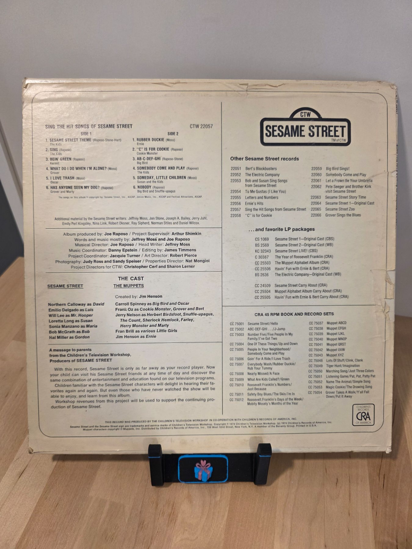 Vintage 1974 Sesame Street Sing The Hit Songs LP CTW 22057 Vinyl - Image 2