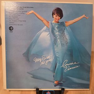 Connie Francis My Best To You 2xLP MGM DQBO-91143 Record Club