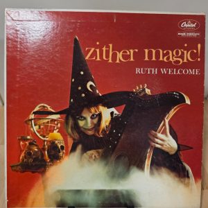 Ruth Welcome Zither Magic LP Capitol T-1279 Mono Halloween Witch Cover