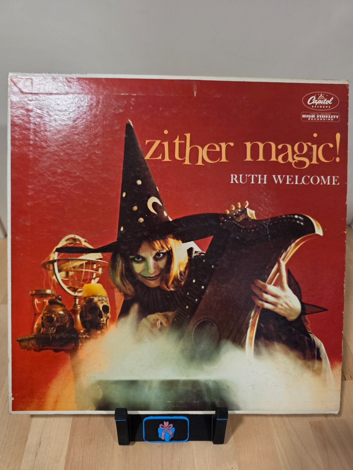 Ruth Welcome Zither Magic LP Capitol T-1279 Mono Halloween Witch Cover