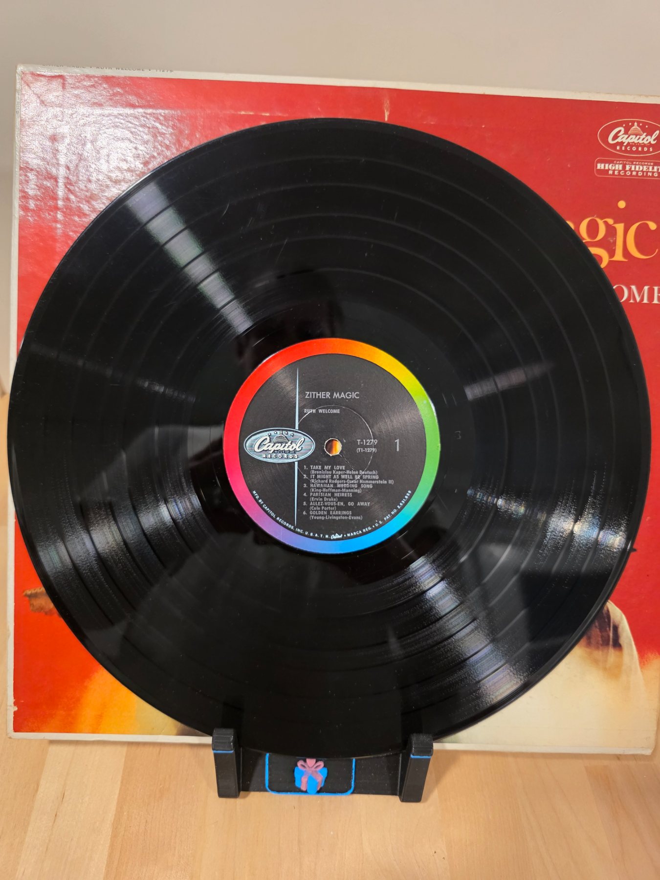 Ruth Welcome Zither Magic LP Capitol T-1279 Mono Halloween Witch Cover - Image 3