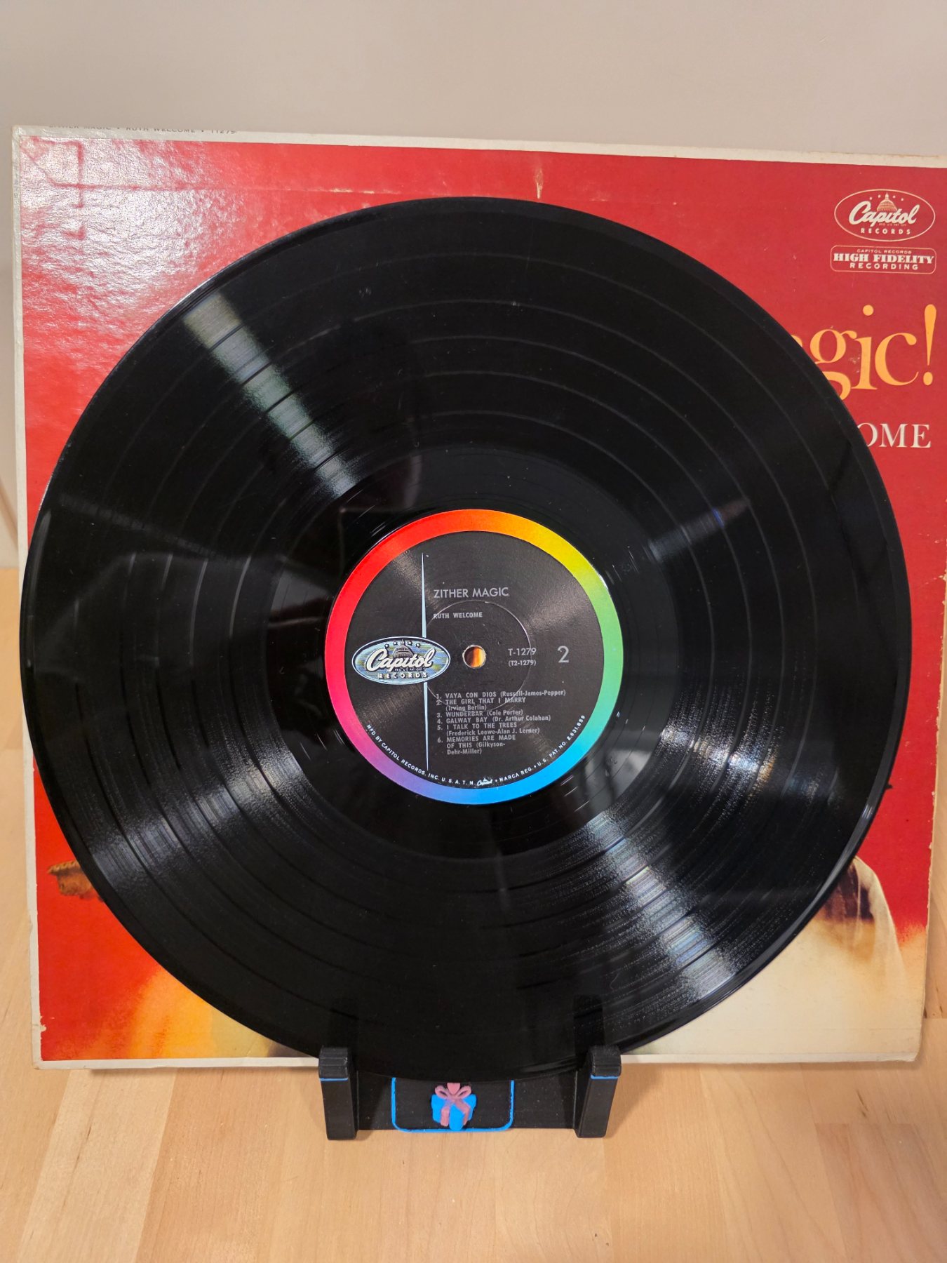 Ruth Welcome Zither Magic LP Capitol T-1279 Mono Halloween Witch Cover - Image 4