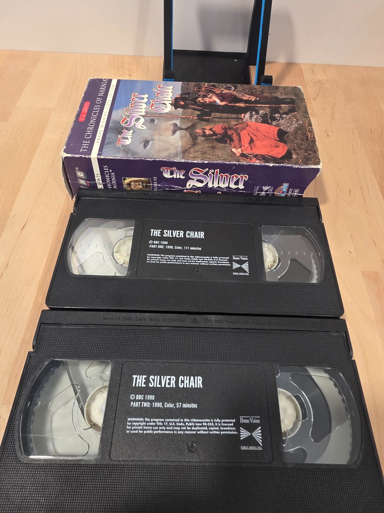 C.S. Lewis Chronicles of Narnia The Silver Chair 2 VHS Tape Set BBC 1990 - Image 3