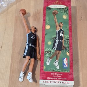 Hallmark 2001 Tim Duncan Hoop Stars Keepsake Ornament Spurs NBA
