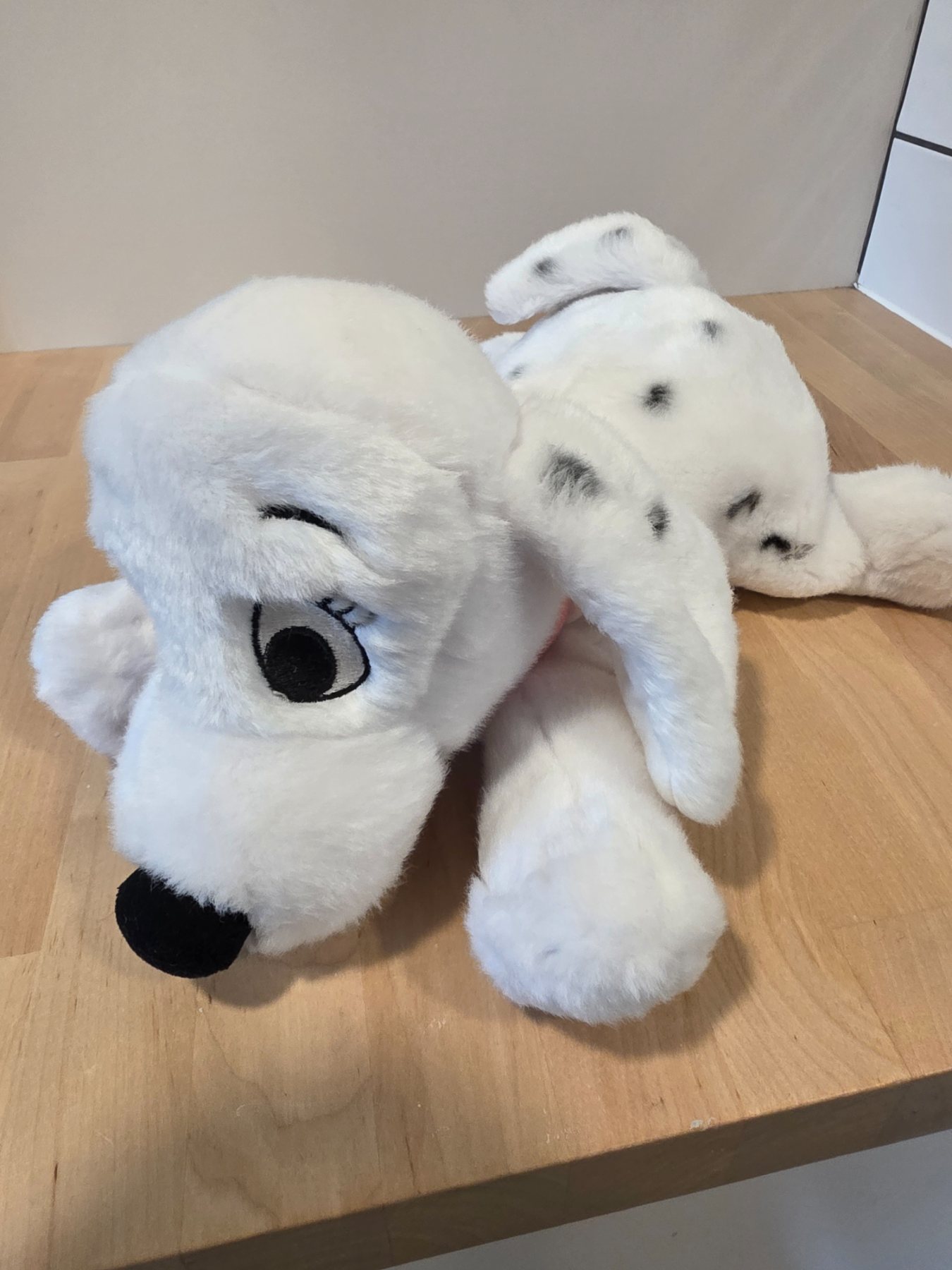 Disney Store 101 Dalmatians Penny 12" Floppy Plush Pink Collar