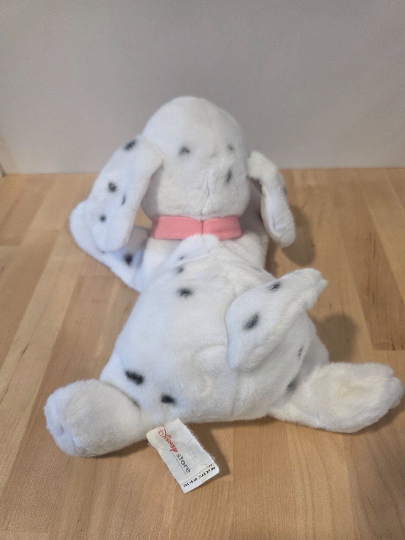 Disney Store 101 Dalmatians Penny 12" Floppy Plush Pink Collar - Image 3