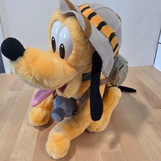 Disney Parks Pluto Explorer Plush Safari Hat Backpack Canteen