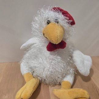 Ganz Webkinz HM205 Chicken Plush White Red Yellow No Code