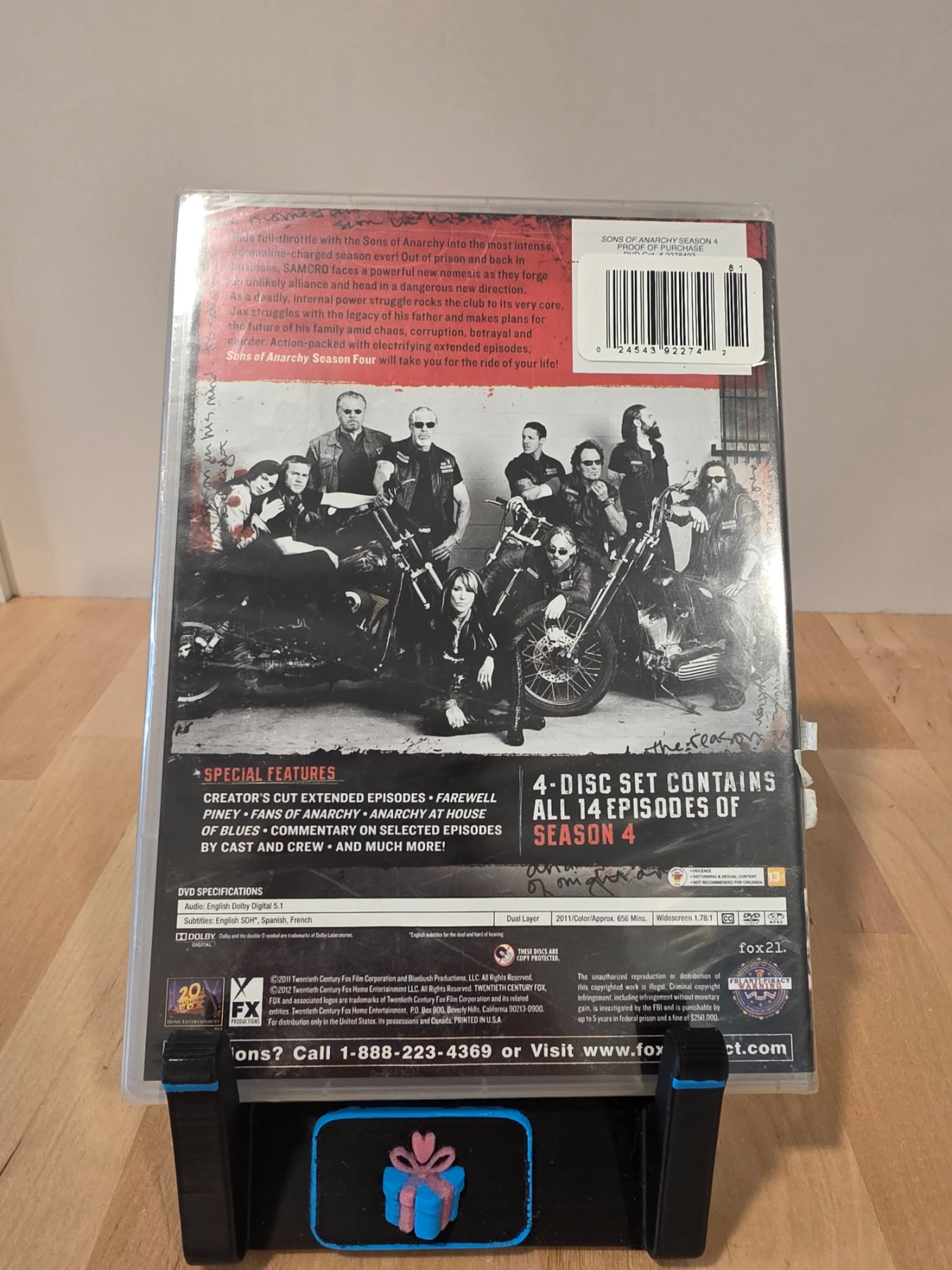 Sons of Anarchy Season Four DVD 4-Disc Set Promo 14 Episodes - Image 2