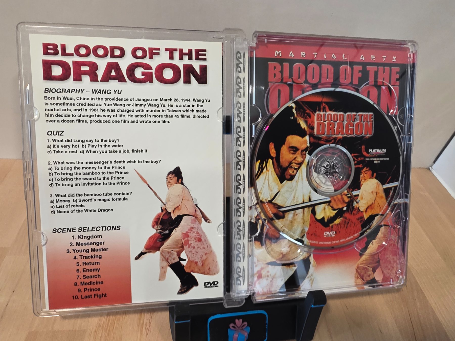 Blood of the Dragon DVD 1973 Martial Arts Action Wang Yu Platinum - Image 3