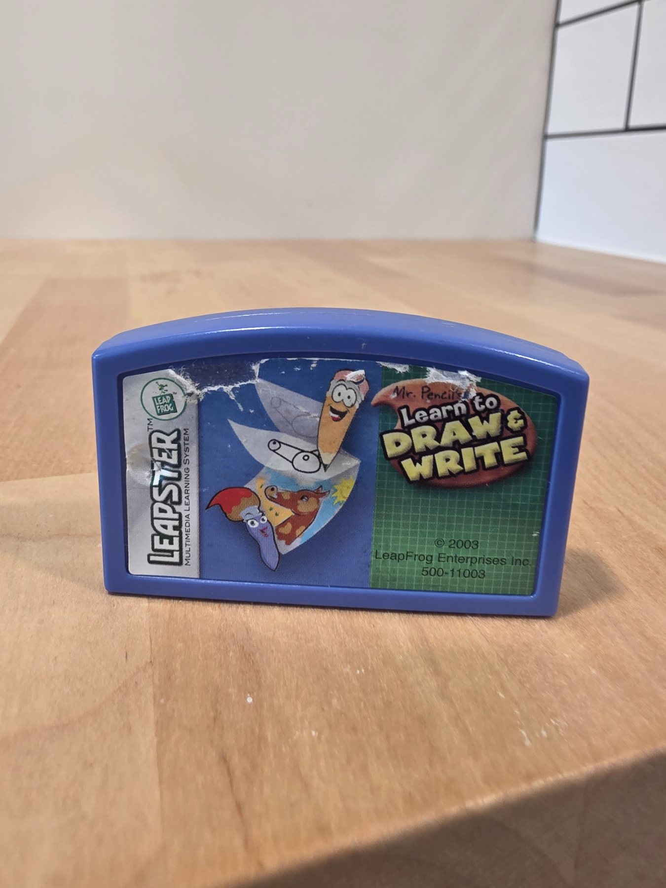 LeapFrog Leapster Mr. Pencil Learn to Draw & Write Game Cartridge 2003