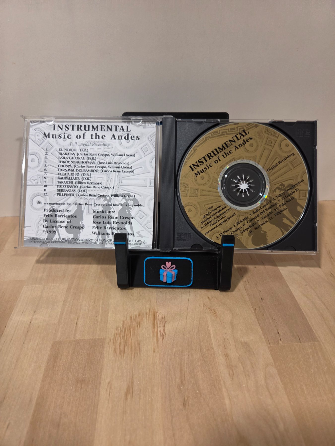 Instrumental Music of the Andes CD 1999 Carlos Rene Crespo - Image 3