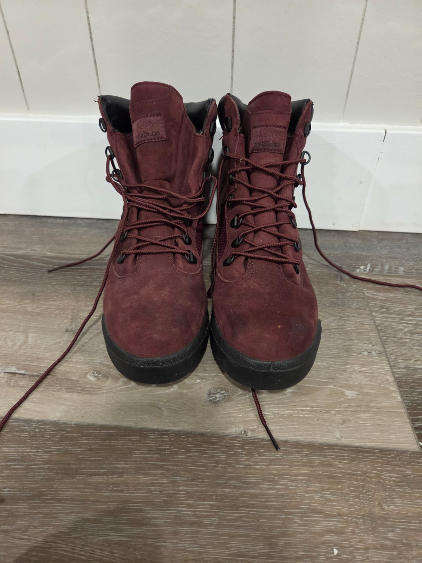 Timberland A1A2X Waterproof Field Boots Men's US 10 Burgundy 200g - Image 2