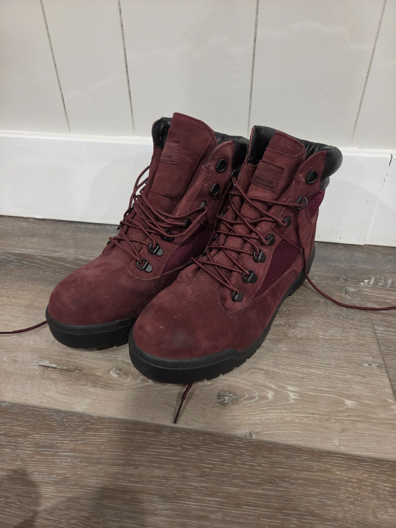 Timberland A1A2X Waterproof Field Boots Men's US 10 Burgundy 200g - Image 3