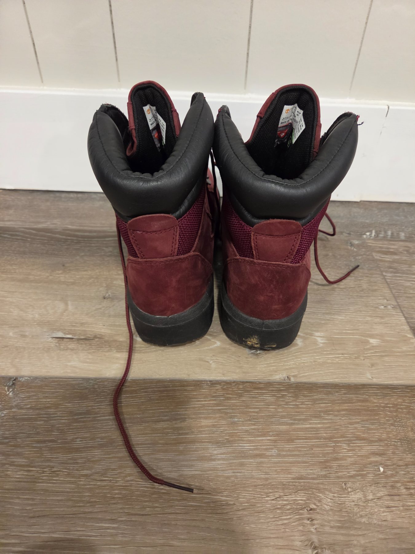 Timberland A1A2X Waterproof Field Boots Men's US 10 Burgundy 200g - Image 5