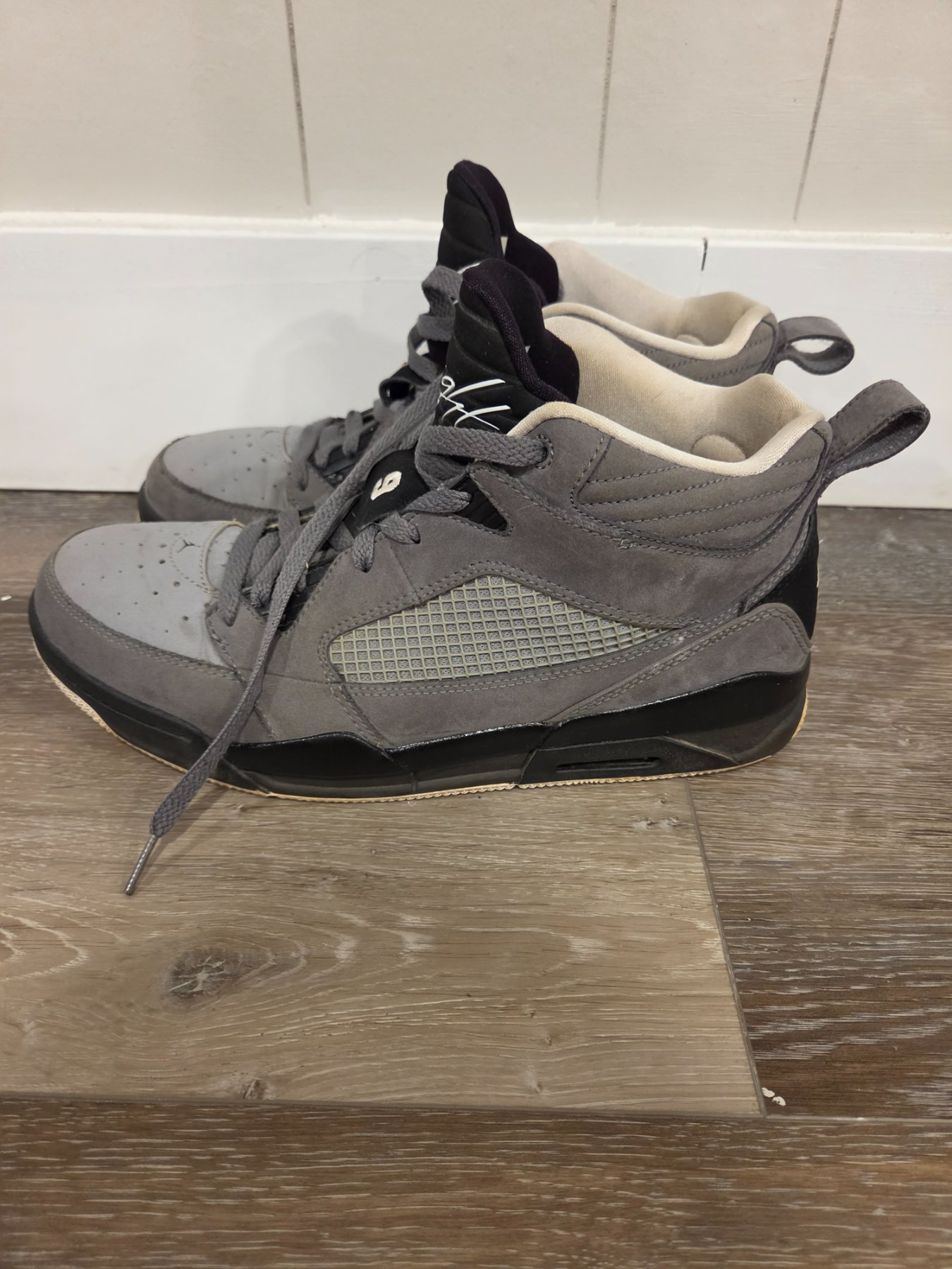 Nike Air Jordan Flight 9 Men's 10.5 Cool Grey Black 395553-005 Y2K - Image 4