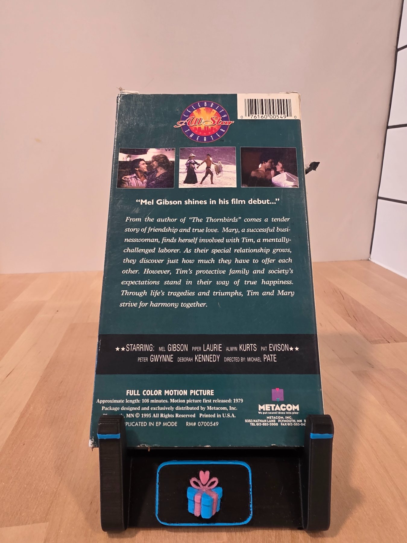 Tim VHS 1995 Mel Gibson Piper Laurie Drama Metacom - Image 2
