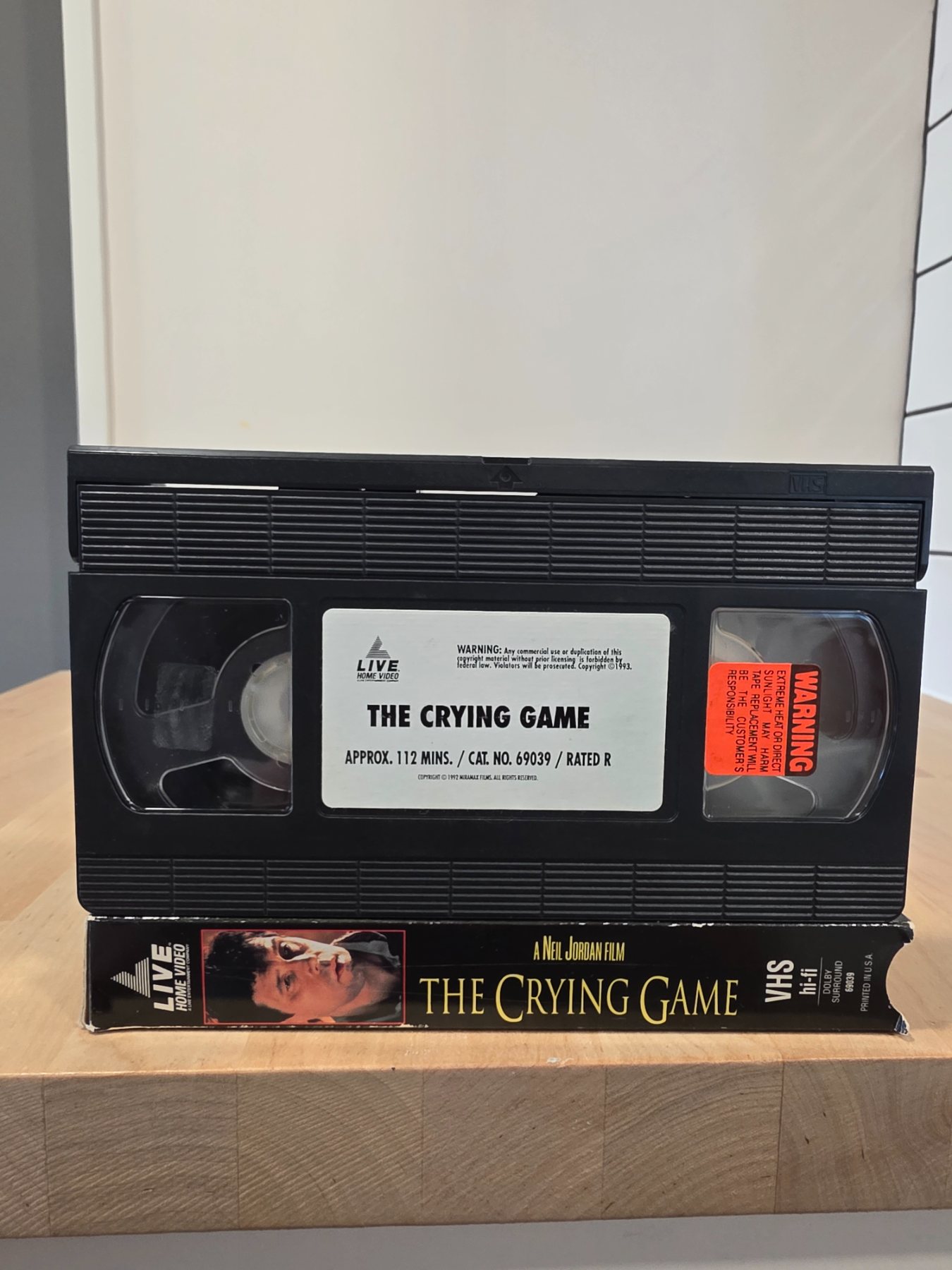 The Crying Game VHS 1993 Neil Jordan Stephen Rea Jaye Davidson - Image 3