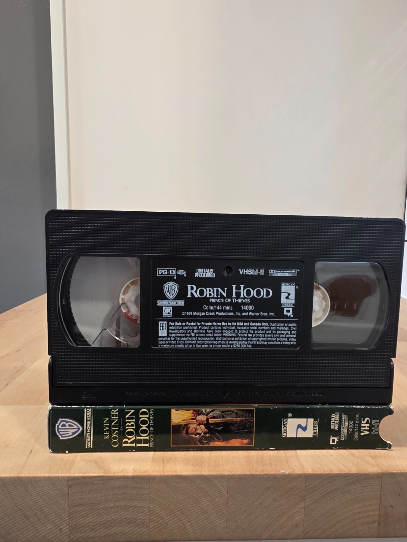 Robin Hood Prince of Thieves VHS 1991 Kevin Costner Warner Home Video - Image 3