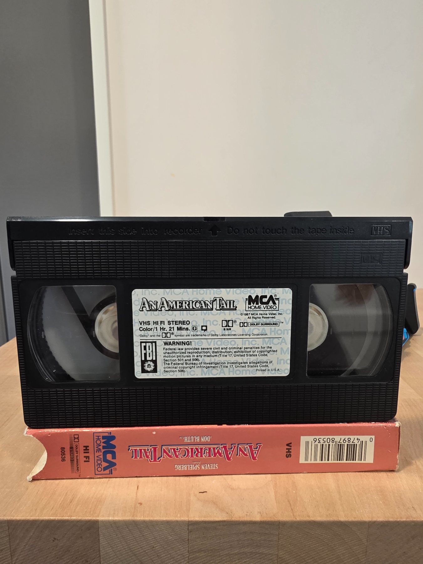 An American Tail VHS 1987 MCA Home Video Don Bluth Spielberg Hi-Fi - Image 4