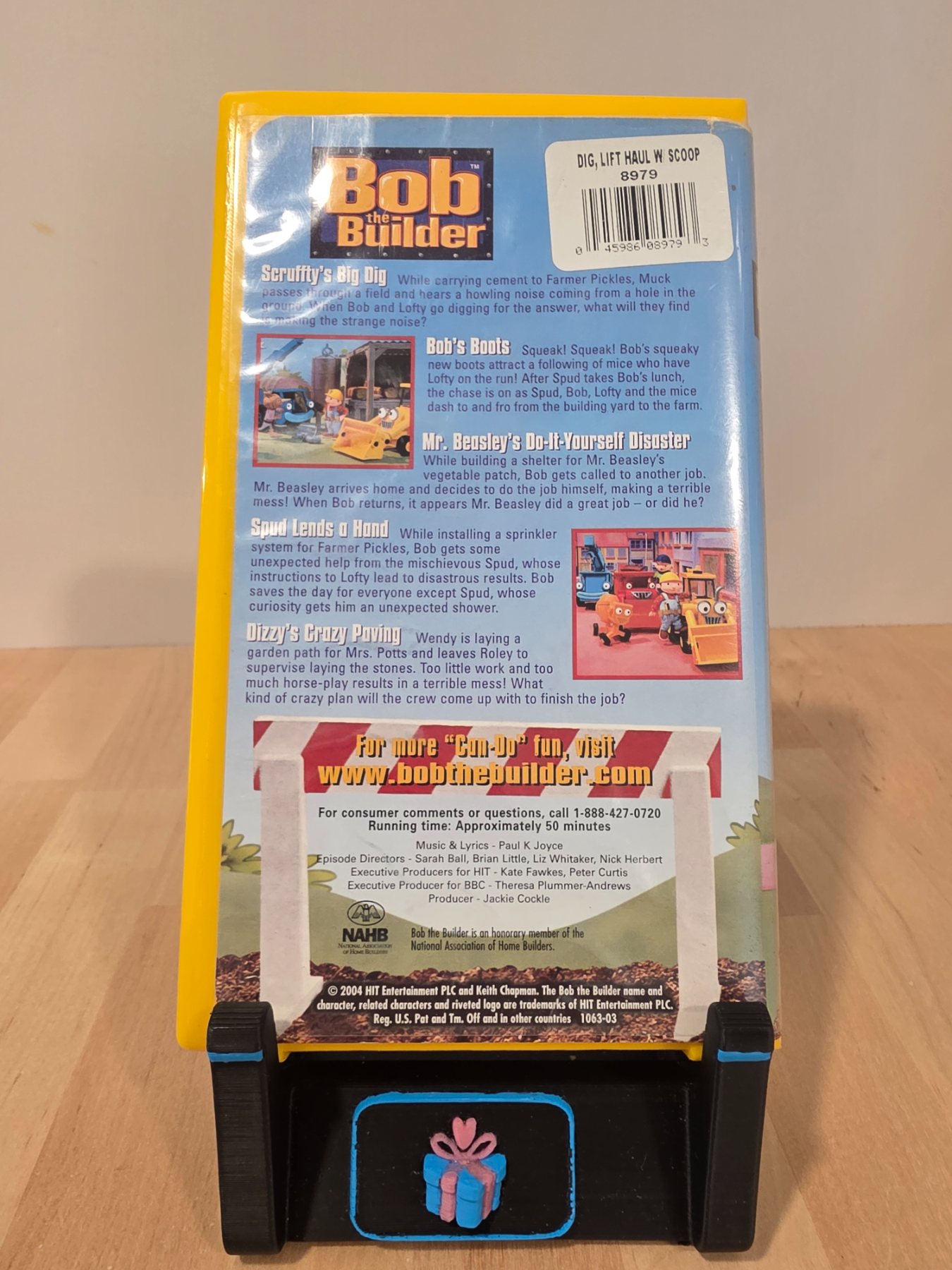 Bob the Builder Dig! Lift! Haul! VHS 2004 Yellow Clamshell 5 Episodes - Image 2