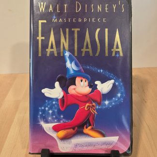 Walt Disney's Masterpiece Fantasia VHS 1991 Black Clamshell Proof of Purchase