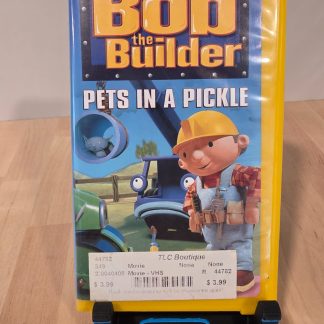 Bob the Builder Pets in a Pickle VHS 2001 Yellow Clamshell Case